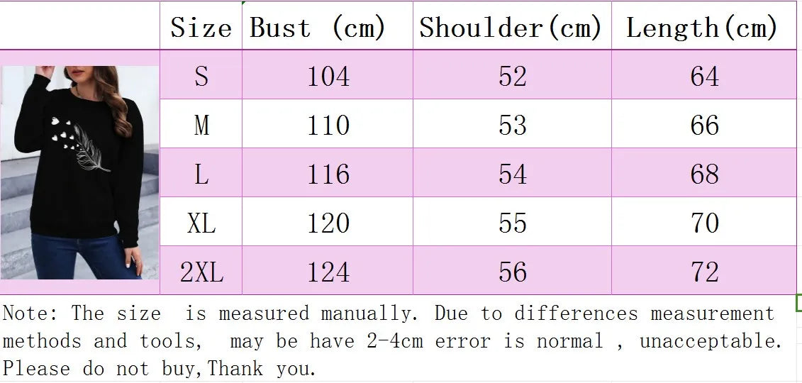 Loose Sweatshirt Casual Long Sleeve Women Autumn and winter  Comfortable Pullover Crewneck Loose Female Clothes