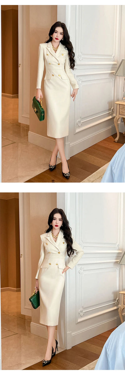 Fashion Ladies Business Formal Occasion Pencil Dresses Women Clothing Elegant Commute Black Slim Dress Mujer Robe Femme Vestidos
