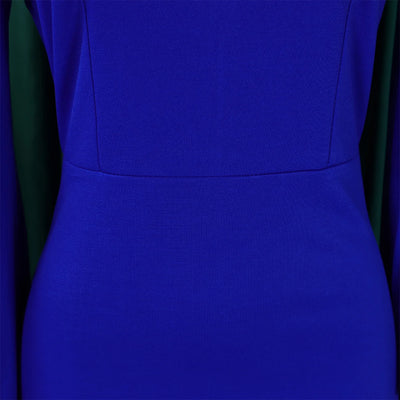 Elegant Office Dress for Women Professional Skew Collar Full Sleeve Sheath Package Hips Mid Calf Formal Business Work Wear Dress