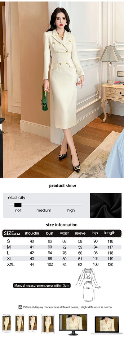 Fashion Ladies Business Formal Occasion Pencil Dresses Women Clothing Elegant Commute Black Slim Dress Mujer Robe Femme Vestidos