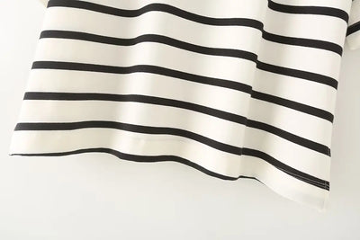 Striped Women's Fashion T-shirts O-neck Short Sleeve Tee Tshirts Blouse Top Cotton Tops for Summer 2024 Harajuku Tshirt