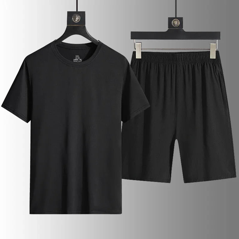 Men's Casual Sets Male Fashion Shorts and Shirts Shirts Shorts 2025 Summer New Styles Fashion Sportswear Men Full Size M-5XL New