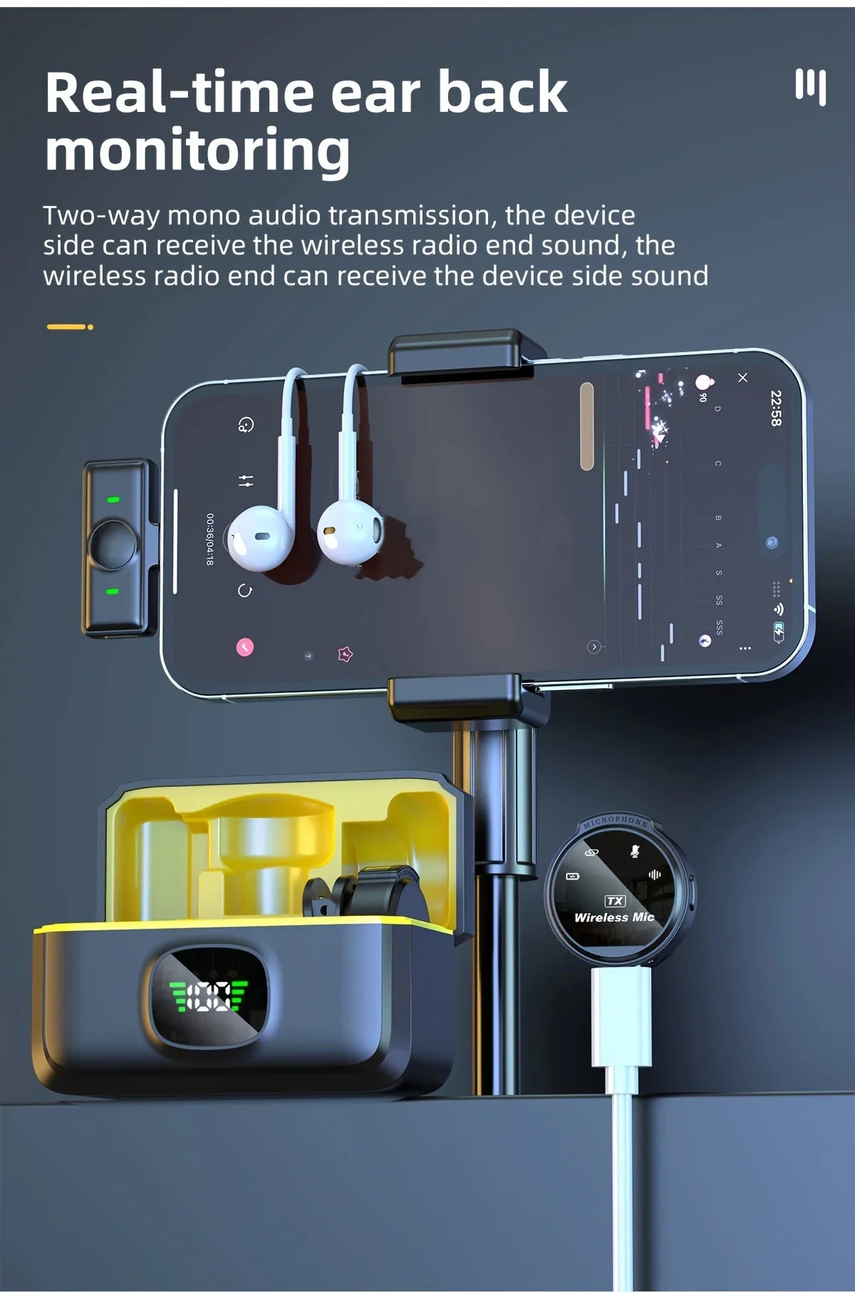 J6 Wireless Lavalier Mics Plug & Play Lapel Miccrophone for Seamless Video Recording, Vlogging, Live Streaming & Interviews