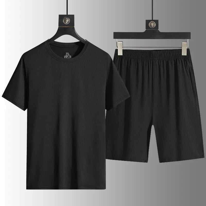 Men's Casual Sets Male Fashion Shorts and Shirts Shirts Shorts 2025 Summer New Styles Fashion Sportswear Men Full Size M-5XL New