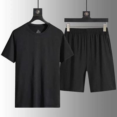 Men's Casual Sets Male Fashion Shorts and Shirts Shirts Shorts 2025 Summer New Styles Fashion Sportswear Men Full Size M-5XL New