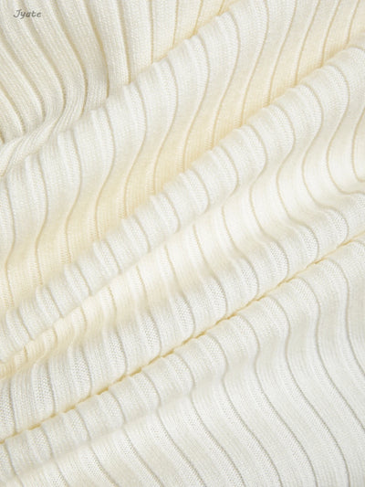 Elegant Ruffled Women Dress Long  Pit Stripe Knit Dresses For Winter Autumn Retro Lapel Pearl Button Fall Fashion Vestidos Robes