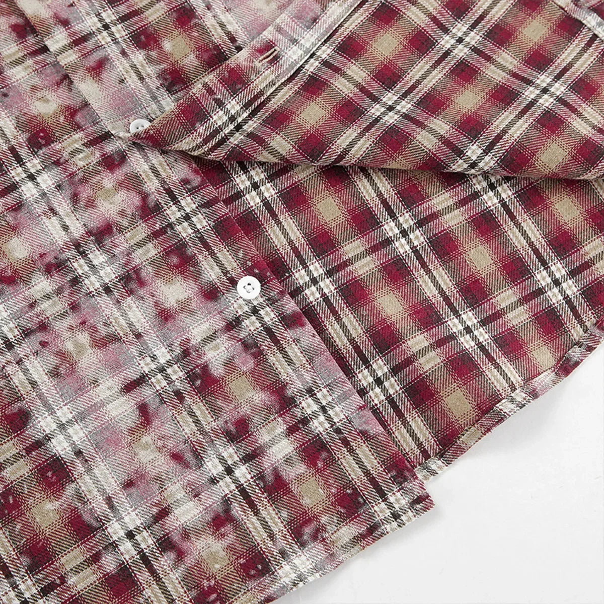 Wolfeel  Spring  Autumn New Personalized Street Retro Vintage Plaid Shirt Women's Loose Outer Long Sleeved Women Loose Shirt