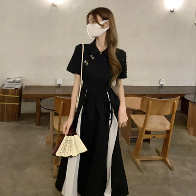 Midi Dresses Women Bandage Design Elegant Temperament Korean Style Lady A-line Trendy Casual Daily Summer Simple New Vestidos