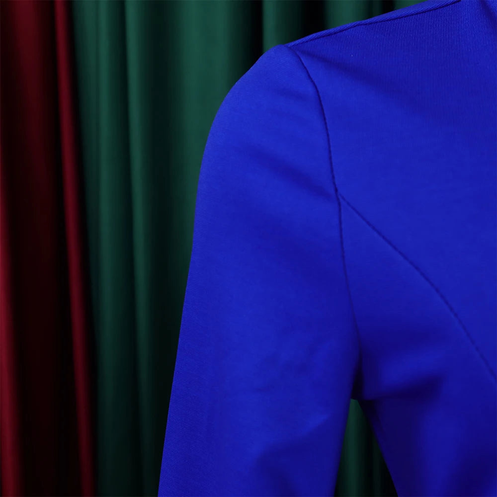 Elegant Office Dress for Women Professional Skew Collar Full Sleeve Sheath Package Hips Mid Calf Formal Business Work Wear Dress