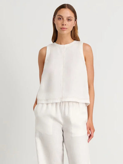 Wolfeel Cotton Linen Vest  Wide Leg Long Pants Set Women's Pants Sleeveless Top Casual Suit 2025 Spring Summer New Pant Sets
