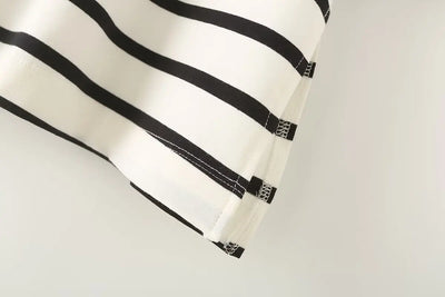 Striped Women's Fashion T-shirts O-neck Short Sleeve Tee Tshirts Blouse Top Cotton Tops for Summer 2024 Harajuku Tshirt