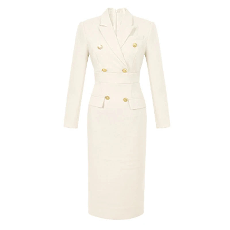 Fashion Ladies Business Formal Occasion Pencil Dresses Women Clothing Elegant Commute Black Slim Dress Mujer Robe Femme Vestidos