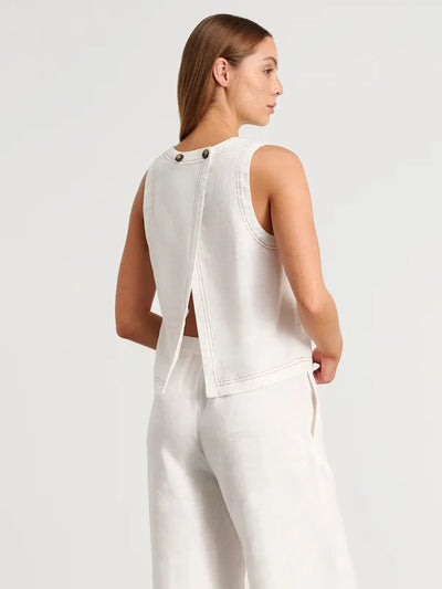Wolfeel Cotton Linen Vest  Wide Leg Long Pants Set Women's Pants Sleeveless Top Casual Suit 2025 Spring Summer New Pant Sets