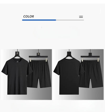 Men's Casual Sets Male Fashion Shorts and Shirts Shirts Shorts 2025 Summer New Styles Fashion Sportswear Men Full Size M-5XL New