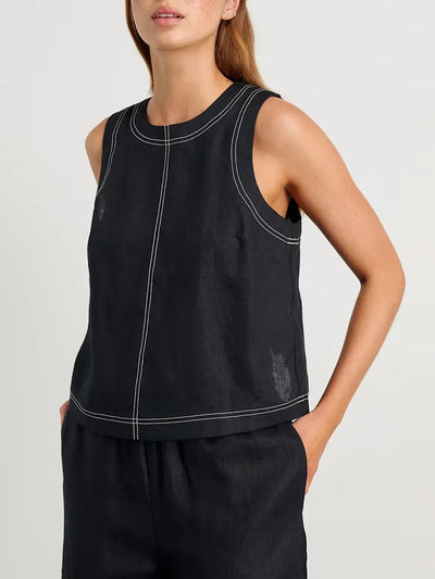 Wolfeel Cotton Linen Vest  Wide Leg Long Pants Set Women's Pants Sleeveless Top Casual Suit 2025 Spring Summer New Pant Sets