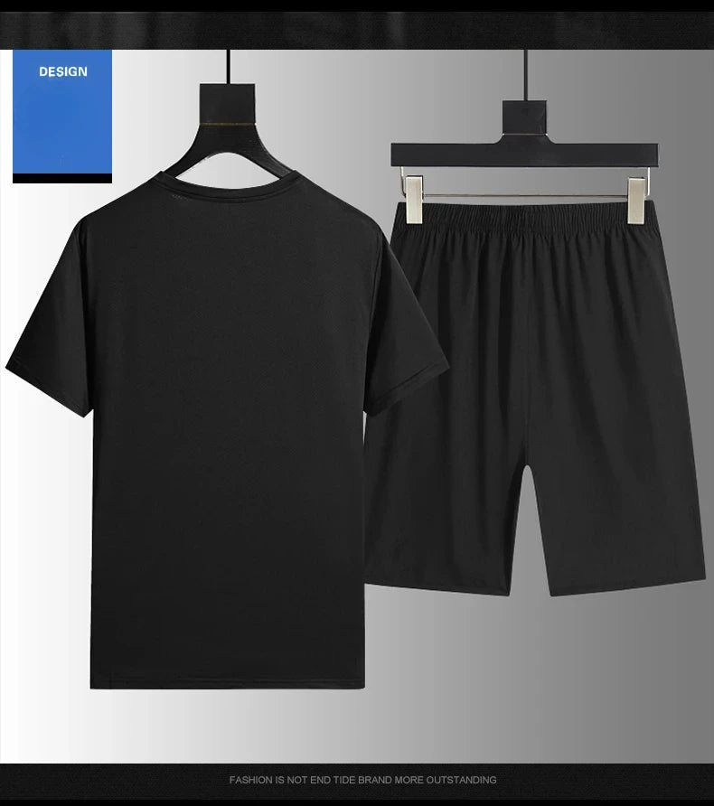 Men's Casual Sets Male Fashion Shorts and Shirts Shirts Shorts 2025 Summer New Styles Fashion Sportswear Men Full Size M-5XL New