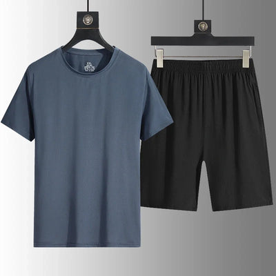 Men's Casual Sets Male Fashion Shorts and Shirts Shirts Shorts 2025 Summer New Styles Fashion Sportswear Men Full Size M-5XL New
