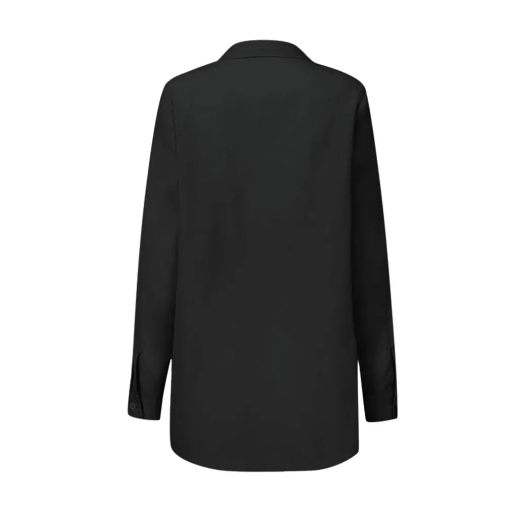 Blouses Women Tops Shirts Turn Down Collar Spring Y2k Streetwear Slim Fit Casual Lace Up Work High Waist Shirt Top Elegant White