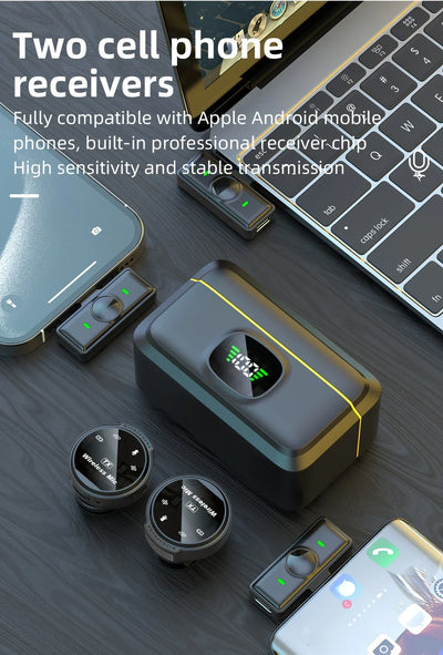 J6 Wireless Lavalier Mics Plug & Play Lapel Miccrophone for Seamless Video Recording, Vlogging, Live Streaming & Interviews