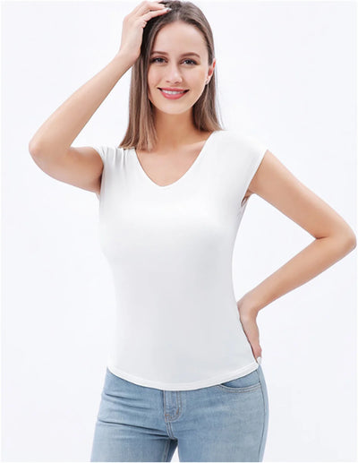 Plus Size T Shirts  For Women Roll Up Short SleeveCrew Neck Tops Loose Causal Short Sleeve Crew Neck Tee 2X 3X 4X US26