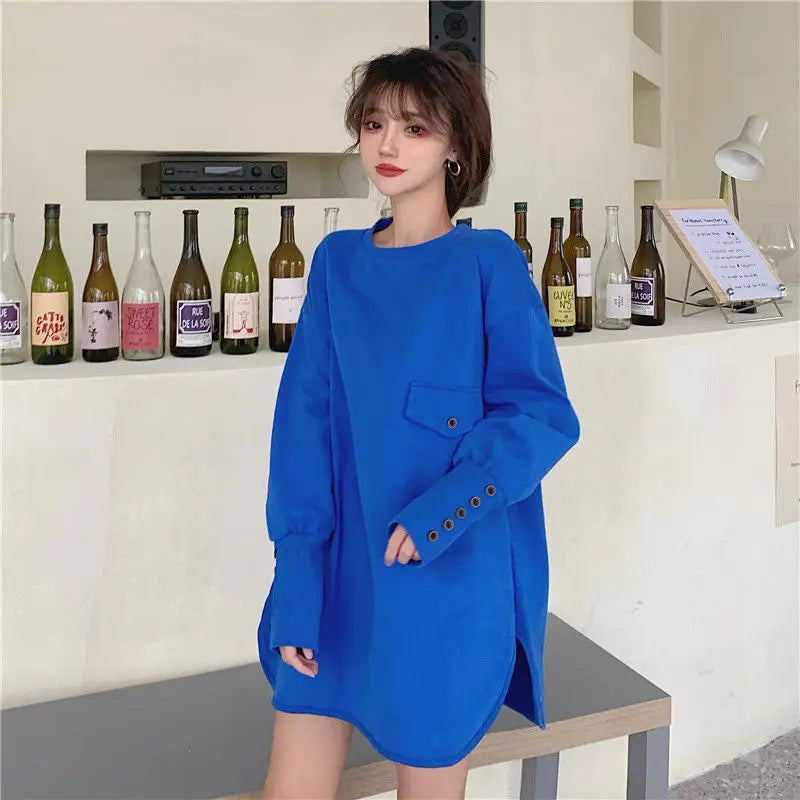 Cotton White Tshirts 2024 Clothes Plain Blue Female Tops Women's T Shirts Loose Funny Spring and Autumn Sale Elegant Youth Tees
