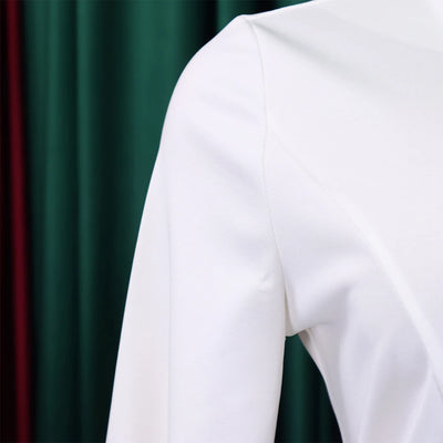 Elegant Office Dress for Women Professional Skew Collar Full Sleeve Sheath Package Hips Mid Calf Formal Business Work Wear Dress