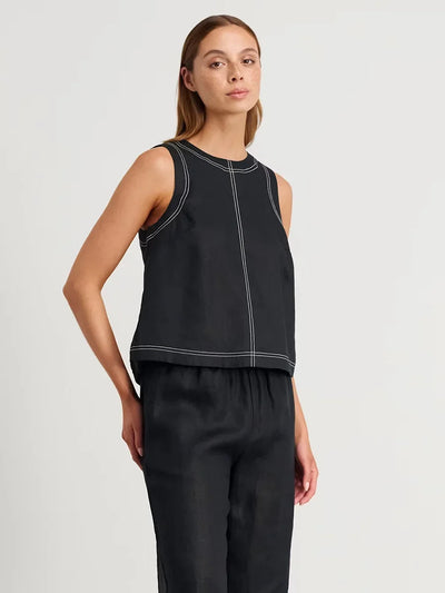 Wolfeel Cotton Linen Vest  Wide Leg Long Pants Set Women's Pants Sleeveless Top Casual Suit 2025 Spring Summer New Pant Sets