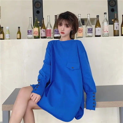Cotton White Tshirts 2024 Clothes Plain Blue Female Tops Women's T Shirts Loose Funny Spring and Autumn Sale Elegant Youth Tees