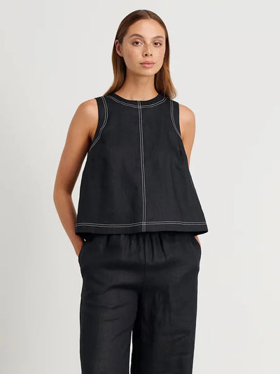 Wolfeel Cotton Linen Vest  Wide Leg Long Pants Set Women's Pants Sleeveless Top Casual Suit 2025 Spring Summer New Pant Sets