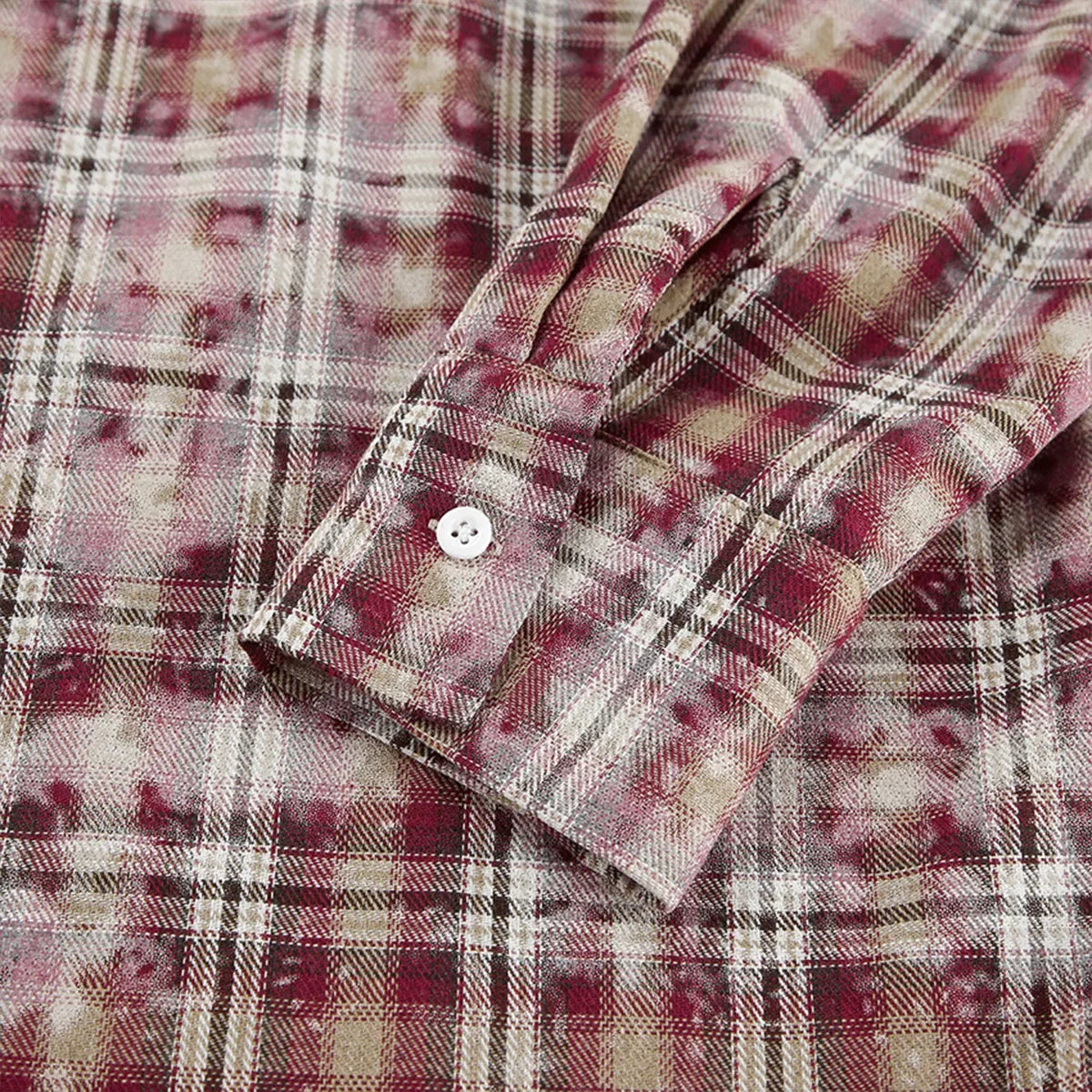 Wolfeel  Spring  Autumn New Personalized Street Retro Vintage Plaid Shirt Women's Loose Outer Long Sleeved Women Loose Shirt