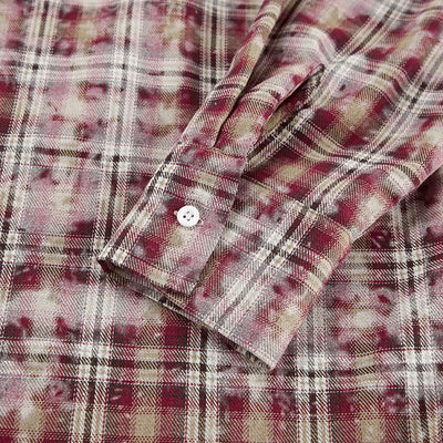 Wolfeel  Spring  Autumn New Personalized Street Retro Vintage Plaid Shirt Women's Loose Outer Long Sleeved Women Loose Shirt