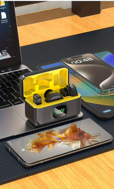 J6 Wireless Lavalier Mics Plug & Play Lapel Miccrophone for Seamless Video Recording, Vlogging, Live Streaming & Interviews