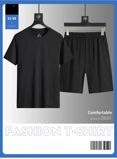 Men's Casual Sets Male Fashion Shorts and Shirts Shirts Shorts 2025 Summer New Styles Fashion Sportswear Men Full Size M-5XL New