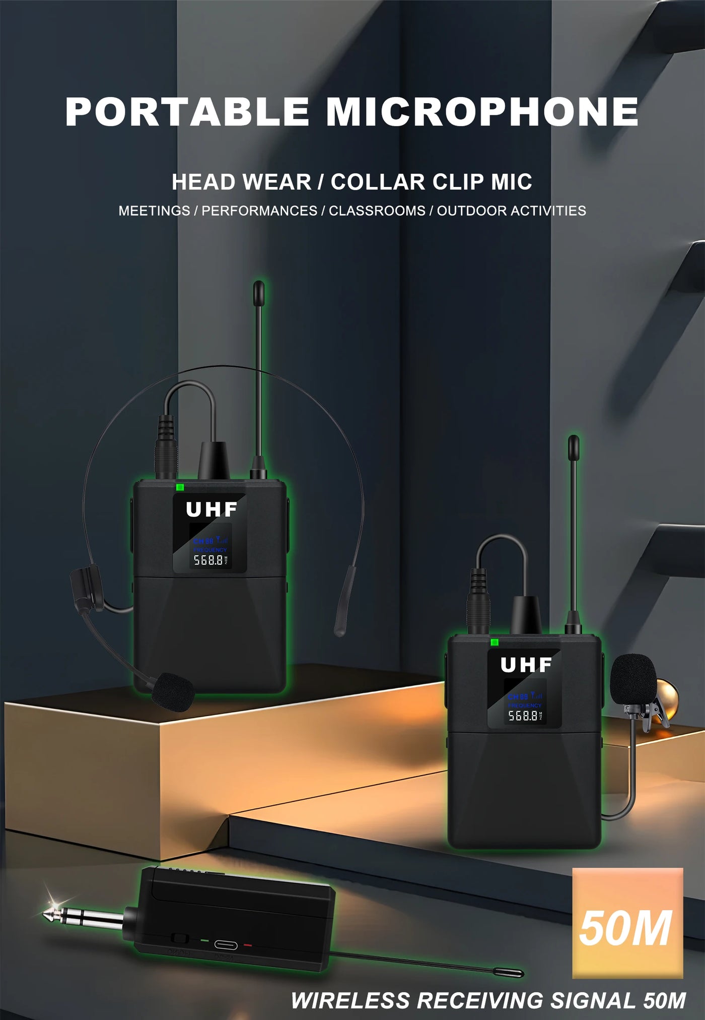Plug And Play Wireless Waist Lapel Microphone Lavalier Mic Noise Reduction Live Interview Mobile Phone Recording