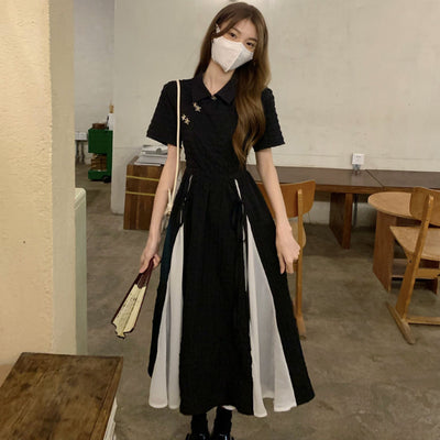 Midi Dresses Women Bandage Design Elegant Temperament Korean Style Lady A-line Trendy Casual Daily Summer Simple New Vestidos