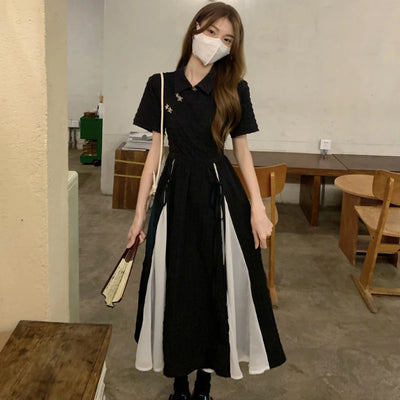 Midi Dresses Women Bandage Design Elegant Temperament Korean Style Lady A-line Trendy Casual Daily Summer Simple New Vestidos