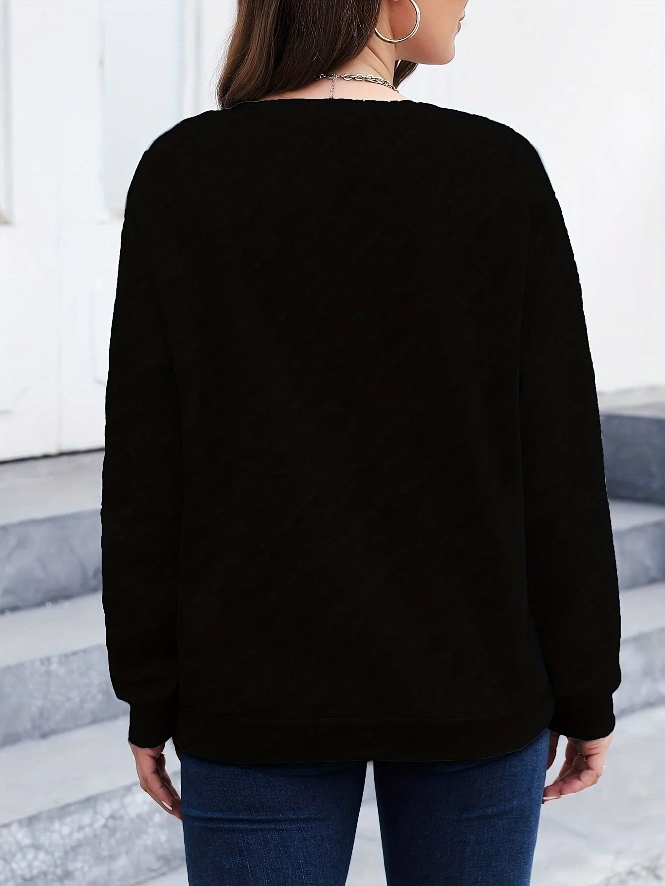 Loose Sweatshirt Casual Long Sleeve Women Autumn and winter  Comfortable Pullover Crewneck Loose Female Clothes