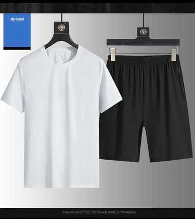 Men's Casual Sets Male Fashion Shorts and Shirts Shirts Shorts 2025 Summer New Styles Fashion Sportswear Men Full Size M-5XL New