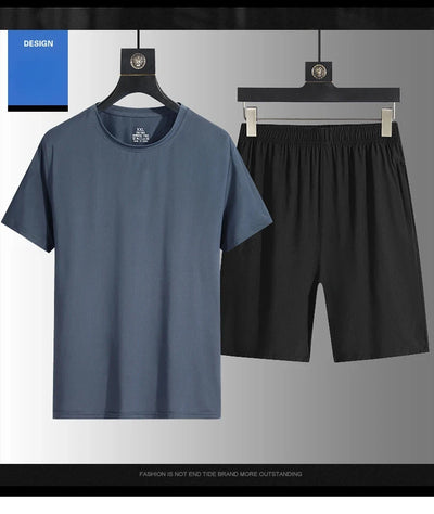 Men's Casual Sets Male Fashion Shorts and Shirts Shirts Shorts 2025 Summer New Styles Fashion Sportswear Men Full Size M-5XL New