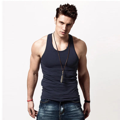 2025 Brand Clothing 95% Cotton Men Tank Tops Casual Gilet For Male Sleeveless Man Vest Gymclothing fitness Men Vests Top New
