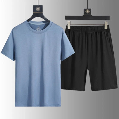 Men's Casual Sets Male Fashion Shorts and Shirts Shirts Shorts 2025 Summer New Styles Fashion Sportswear Men Full Size M-5XL New